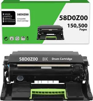 58D0Z00 Imaging Unit Compatible for Lexmark 58D0Z00 Drum Unit Replacement for B2865dw MS725dvn MS821dn MS821n MS823dn MS825dn MS826de MX721ade MX722ade MX822ade MX826ade MX826adxe Printer