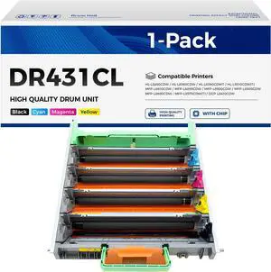 DR431CL Drum Unit Printer High Yield Replacement for Brother DR-431CL Imaging Drum Compatible with MFC-L8900CDW MFC-L8690CDW HL-L8360CDW HL-L8260CDW MFC-L8610CDW MFC-L8905CDW MFC-L9570CDW HL-L8360CDWT
