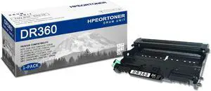 1 PK DR360 Black Drum Unit 15,000 pages High Yield Compatible, DR360, Replacement for Brother DCP-7030 DCP-7040 HL-2120 HL-2125 HL-2140 HL-2150 HL-2170 MFC-7040 MFC-7320 MFC-7440 MFC-7840 Printer