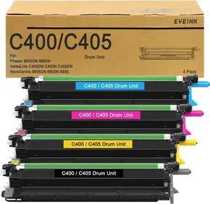 Versalink C400 C405 Drum Unit(108R01121) Imaging Unit Replacement for Xerox Phaser workcentre 6600 6605 6655 Versalink C400 C405 Printer(Black Cyan Magenta Yellow Combo Pack)