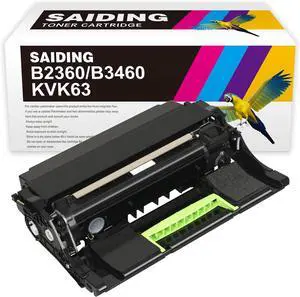 KVK63 B2360 Drum Unit for Dell KVK63 Imaging Unit Replacement for Dell B2360d B2360dn B3460dn B3465dn B3465dnf S2830dn Printer(1-Pack)