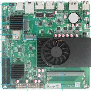 FOR N100 Six-bit NAS Main Board 10 Gigabit Network Interface Card 2 2.5G/1 10 Gigabit/2 M.2 with TPM Interface