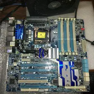 1366 pins X58 main board X58A-UD7 USB3.0 SATA3 super 24 phase power supply, water cooling