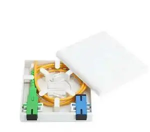 FOR 10PCS SC APC/UPC Fiber Optic Termination Box, 2 ports Fiber Optic Socket Panel ,Optical fiber panel box