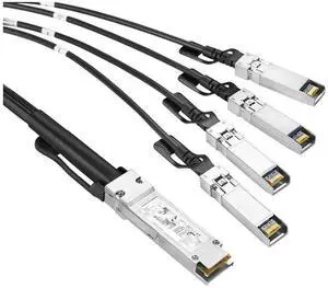 FOR 40G + TO 4x10G SFP+ 1M DAC Passive Direct Attach Twinax Copper Breakout Cable 30AWG Compatibal with /H3C