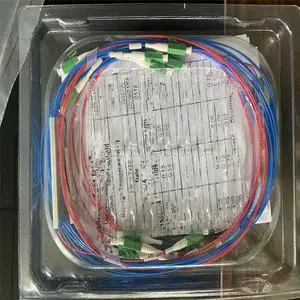 FOR 10PCS LC APC steel tube PLC 1*2 1*4 1*8 1*16 Single mode PLC Fiber Optical Splitter 0.9mm with sc/apc connector