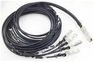FOR 40G + DAC TO 4x10G SFP+ 5M Passive Direct Attach Twinax Copper Breakout Cable 26AWG PVC Compatibe with