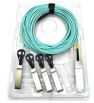FOR Cable 100G 28 to 4xSFP28,Multimode OM3 1M/2M/ /5M/10M High Speed Active Breakout Cable For Switch