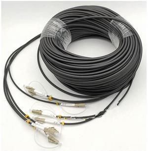 FOR 4 s 100M Multimode MM OM3-150,4.5mm TPU Jacket,LC/UPC-LC/UPC,Optical Fiber Patch Cord