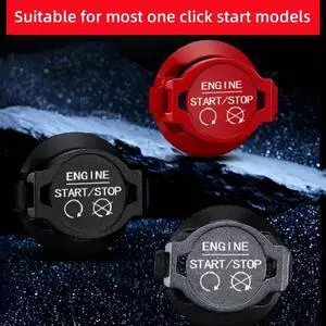 FOR Automotive Start S Button Cover Alloy Button Switch Cover Car Accessories Decorative Engine Ignition Button Switch Cover