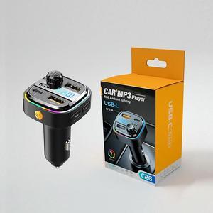 FOR 5.0 FM Handsfree Car Radio Modulator MP3 Player USB Super Quick Charge Adapter for Car Accessories