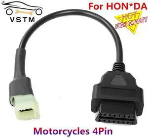 FOR 4 Pin Plug Cable OBD Motorcycle Cable Diagnostic Cable 4Pin to OBD2 16pin Adapter Motorbike Convert Connector