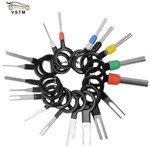 FOR Car Terminal Ejector Kit Removal Tool Wire Plug Connector Extractor Puller Release Pin Electrical Wiring Crimp Connector Pin