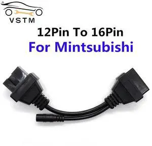 FOR For 12 Pin To 16 Pin Female OBD 2 Extension Tool Adapter Car OBD Cable 12Pin Connector Cable