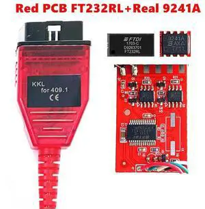 FOR VAG KKL 409.1 FTDI FT232RL Real 9241A OBD2 Car Diagnostic vag com Interface Cable 409.1 For Seat Auto Tool