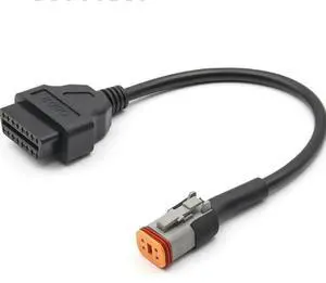 FOR For Motorcycle 6Pin 4Pin To 16 Pin cable OBD2 Adapter OBD2 Diagnostic Adapter Cable OBD