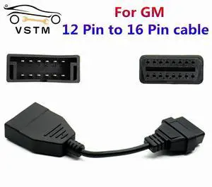 FOR GM 12Pin OBD2 Extension Cable OBD to OBD2 16Pin Connector Adapter OBD 2 OBD2 Car Diagnostic Auto Tool OBD Adapter