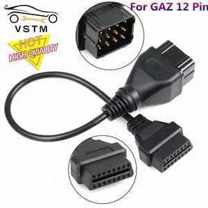 FOR For 12Pin Auto Diagnostic Connector OBD2 Cable for GM OBDII Connector OBDII Car Diagnostic Tool Adapter