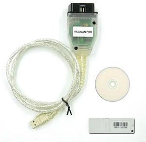 FOR VAG CAN PRO VCP 5.5.1 FTDI VAG OBD 2 OBD2 Auto Diagnostic Tool COM Interface VCDS ATMEGA162 Can Bus K-line Cable for