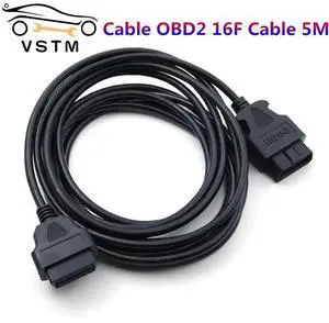 FOR OBD2 16F cable 5M 16Pin OBD2 Extension Cable OBD II Car Diagnostic Connector Cable Interface Adapter Diagnostic Tool