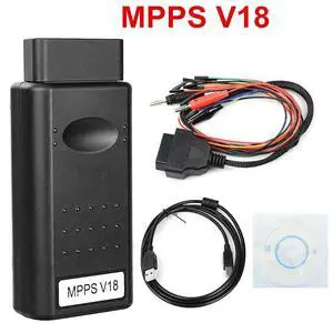 FOR MPPS V18 ECU Chip Tuning Interface Auto OBD2 For EDC15 EDC16 EDC17 Multi-Language With Breakout Tricore Cable Tool