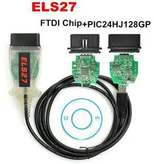 FOR ELS27 FORScan V2.3.8 OBD2 PIC24HJ128GP FTDI Mircochip ELS 27 Multi Language ELS27 for Frd/Mzda Works ELM327&J2534
