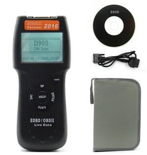 FOR OBDII EOBD D900 Code Reader OBD2 Version 2016 CAN-BUS Live Data DTC OBD Check Engine Multi-Brand Cars