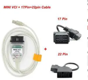 FOR Mini-VCI V18.00.008 For- OBD2 Car Diagnostic Cable Mini VCI J2534 FTDI FT232RL TIS Auto Cables Connectors