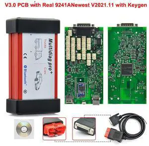 FOR V3.0 Multidiag Pro+ 2021.11 With NEC Relays OBD2 Car Diagnostic Interface Keygen V3.0 Real 9241A Chip For Truck ODB2