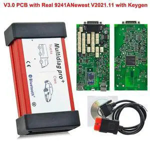 FOR Single/Dual PCB Multidiag Pro V3.0 with V2021.11 Car Truck TCS PRO 9241A FT232RQ Chip OBDII Diagnostic Tool