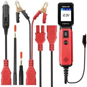 FOR Automotive Electric Circuit Tester P100 PLUS Car Electrical System Tester uilt-in Flashlight Power Circuit Probe Kit Tester