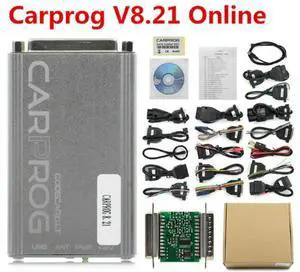 FOR Carprog V13.77 V8.21 Full set Adapters Car Prog 13.77 10.05 8.21 ECU Chip Tuning Online ECU Programmer Air*bag Reset Tool