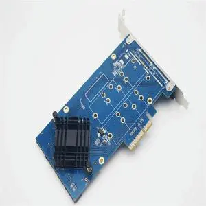 Quad SATA 3.0 Port PCI-e RAID Card HyperDuo 4 Ports SATA 6Gbps 3.0 SSD HDD PCI Express card Built RAID0 Expanding heat sink