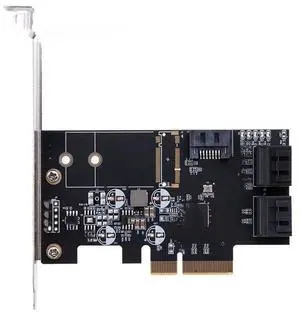 SATA III 6g 5 ports controller card PCIe 3.0 x4 expansion card with Low Profile Bracket