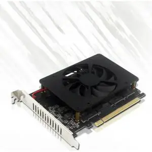 PCI-EX16 NVME M.2 MKEY SSD RAID Array Expansion Adapter Motherboard PCI-E Split Card 4-disk SSD Array Card With Cooling Fan