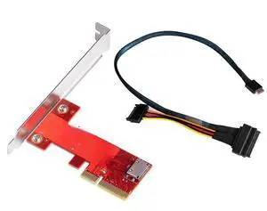 PCIe3.0 x4 to SFF-8612 Adapter Card PCIe NVMe SSD SFF8612 TO pci-e 4x Converter PCIe3.0 x4 to SFF-8612 Adapter Card PCIe NVMe SSD SFF8612 TO pci-e 4x Converter