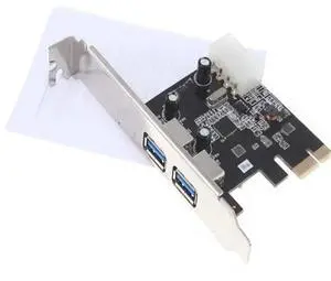 FOR 2-Port SuperSpeed USB 3.0 PCI-E PCIE PCI Express 4-pin IDE Connector Adapter usb3.0 Add On Card Low Profile FOR 2-Port SuperSpeed USB 3.0 PCI-E PCIE PCI Express 4-pin IDE Connector Adapter usb3.0 Add On Card Low Profile