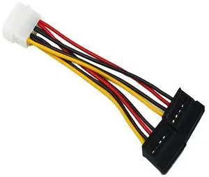 FOR 10pcs Serial ATA SATA 4 Pin IDE to dual of 15 Pin HDD Power Adapter Cable est FOR 10pcs Serial ATA SATA 4 Pin IDE to dual of 15 Pin HDD Power Adapter Cable est