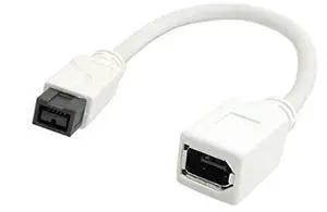 FOR The White IEEE 1394 6PIN Female to 1394b 9PIN male Firewire 400 TO 800 Cable 10cm FOR The White IEEE 1394 6PIN Female to 1394b 9PIN male Firewire 400 TO 800 Cable 10cm