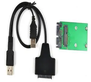FOR Mini PCIe mSATA 3x5 SSD to 1.8" micro SATA Adapter card + USB micro SATA cable 7+9PIN 13PIN USB TO SSD USB TO MINI PCIE FOR Mini PCIe mSATA 3x5 SSD to 1.8" micro SATA Adapter card + USB micro SATA cable 7+9PIN 13PIN USB TO SSD USB TO MINI PCIE