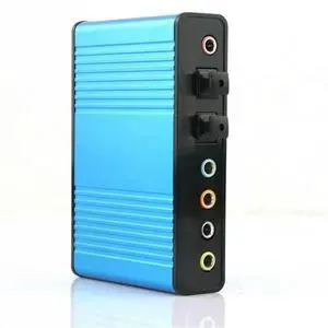 FOR 2014 Deal 1Pcs Blue 6 channel 5.1 External Audio Music Sound Card Soundcard For Laptop PC FOR 2014 Deal 1Pcs Blue 6 channel 5.1 External Audio Music Sound Card Soundcard For Laptop PC