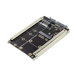 FOR mSATA & M.2 B-Key NGFF2 in 1 Sized Multiple SSD to SATA 3 III Adapter Converter bkey Msata to sata3.0 card case FOR mSATA & M.2 B-Key NGFF2 in 1 Sized Multiple SSD to SATA 3 III Adapter Converter bkey Msata to sata3.0 card case