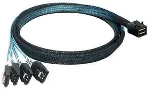 FOR 12Gb/S MINI SAS Cable SFF-8643 To 4SATA One To Four Array Card With a Length of 1 M Data Cable FOR 12Gb/S MINI SAS Cable SFF-8643 To 4SATA One To Four Array Card With a Length of 1 M Data Cable