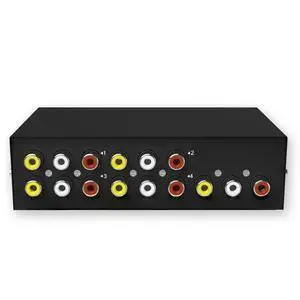 FOR 4 Port AV Switcher RCA switch Audio Video Selector 4 Input 1 Output Audio and video switche MT-431AV FOR 4 Port AV Switcher RCA switch Audio Video Selector 4 Input 1 Output Audio and video switche MT-431AV