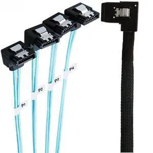 FOR MINI SAS SFF-8087 to 4-port SATA 7P female connection cable For Server FOR MINI SAS SFF-8087 to 4-port SATA 7P female connection cable For Server