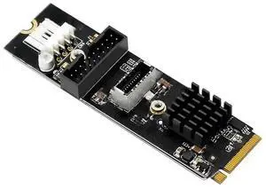 FOR 5Gbps Type-E USB 3.1 Front Panel Socket & USB 2.0 to NVME NGFF M-Key Express Card VL805 M.2 Adapter for Motherboard FOR 5Gbps Type-E USB 3.1 Front Panel Socket & USB 2.0 to NVME NGFF M-Key Express Card VL805 M.2 Adapter for Motherboard