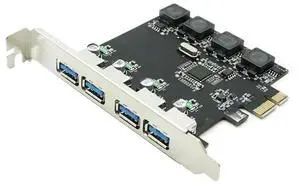 FOR PCI Express 4 USB 3.0 Card PCI-e to External 4-Port USB3.0 Convertor NEC D720201 pcie No external Power Supply FOR PCI Express 4 USB 3.0 Card PCI-e to External 4-Port USB3.0 Convertor NEC D720201 pcie No external Power Supply