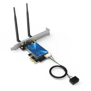 FOR 2.4GHz/5.8Ghz Dual Band AC600 WiFi Bluetooths PCI Express Adapter With 2*5DBi Antenna wifi laptop card FOR 2.4GHz/5.8Ghz Dual Band AC600 WiFi Bluetooths PCI Express Adapter With 2*5DBi Antenna wifi laptop card