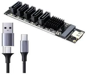 FOR Type C to SATA3.0 Adapter Card 6Gbps High Speed USB3.1 to SATA Expansion Card with Smart Indicator Computer Accessories FOR Type C to SATA3.0 Adapter Card 6Gbps High Speed USB3.1 to SATA Expansion Card with Smart Indicator Computer Accessories
