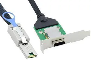 FOR Mini SAS HD SFF-8088 26P male to HD-8088 female bend server adapter card conversion cable FOR Mini SAS HD SFF-8088 26P male to HD-8088 female bend server adapter card conversion cable